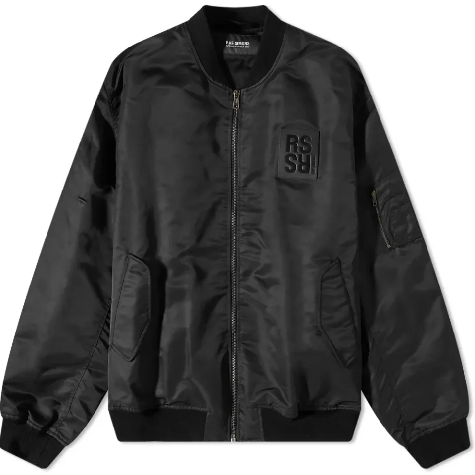 Leather Patch Classic Bomber