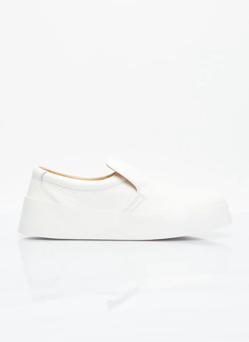 Leather Slip-On Sneakers