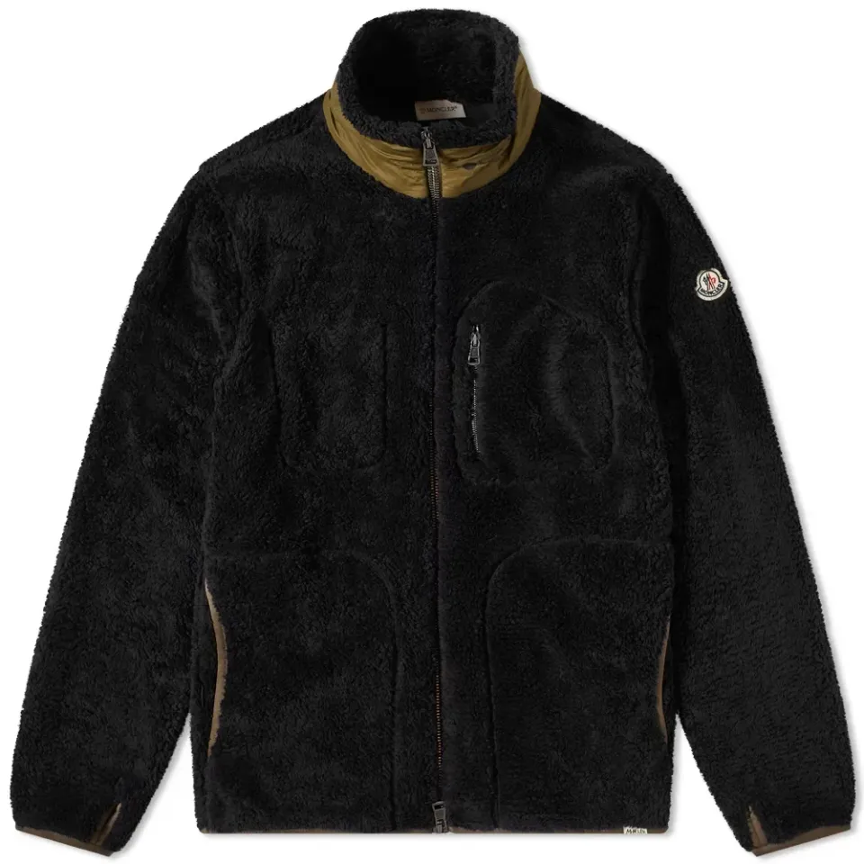 Zip Through Logo Sherpa Fleece