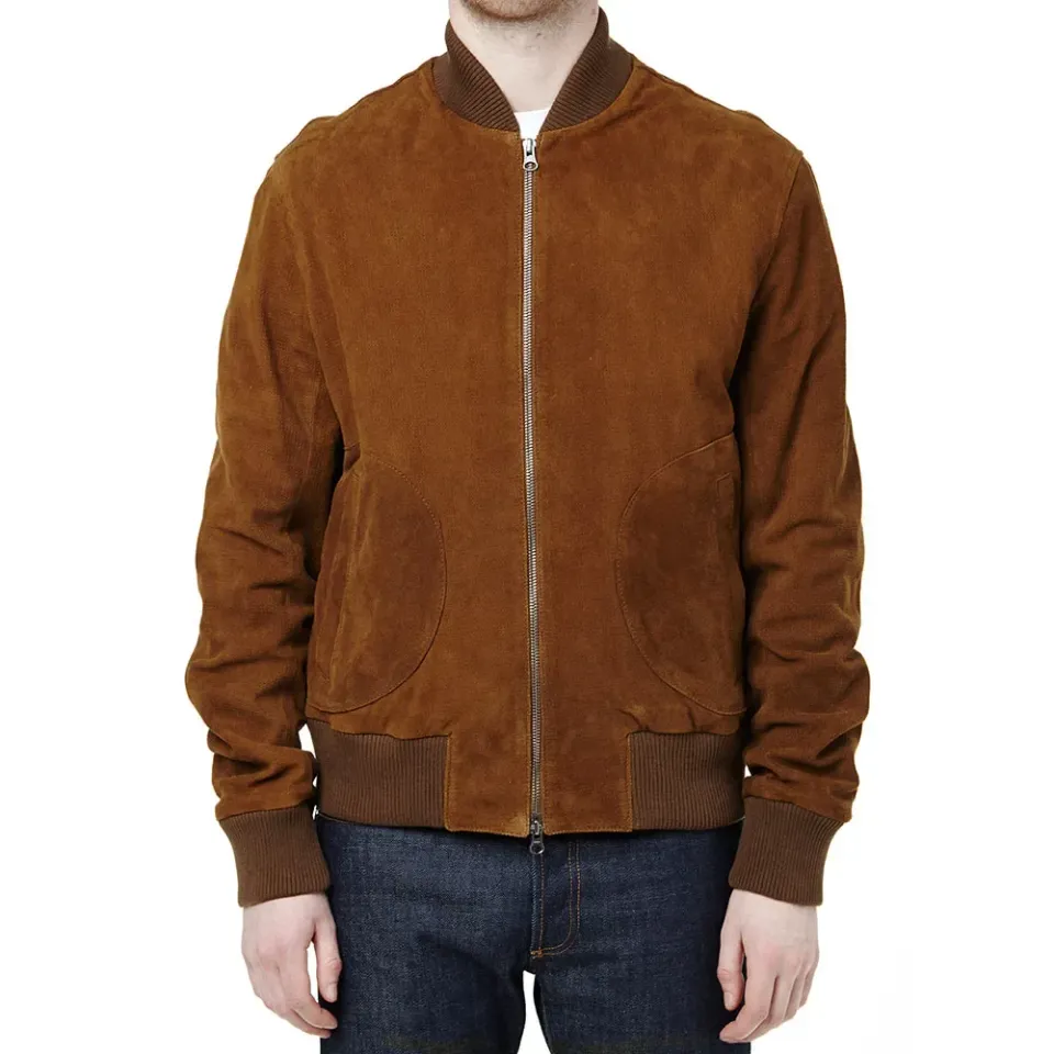 Suede Bomber Jacket