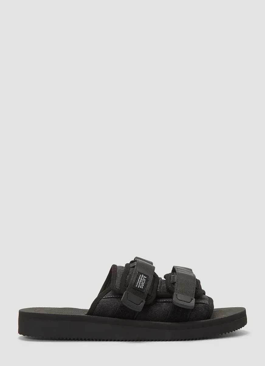 10.10 Vintage Denim Moto Slides