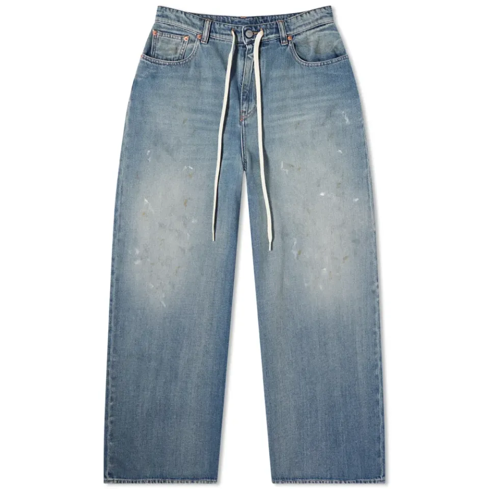 MM6 Wide Leg Denim Trousers