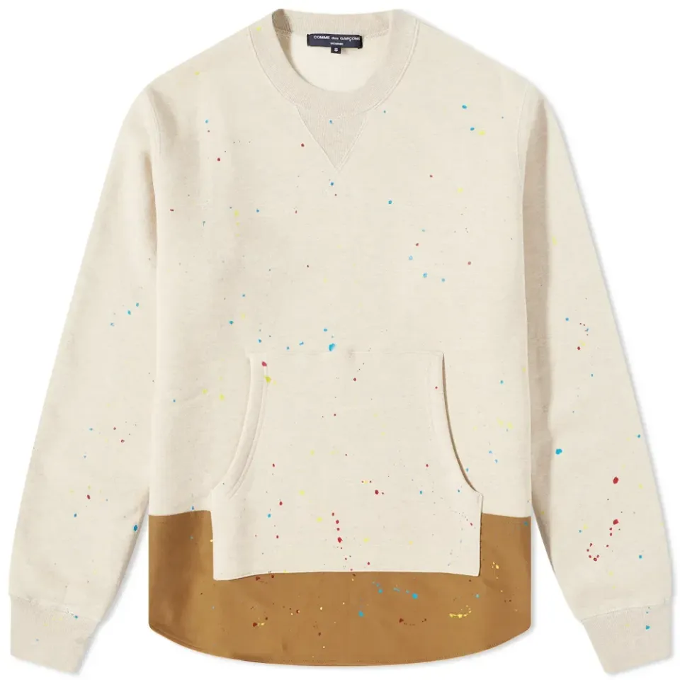 Paint Splatter Kangaroo Pocket Crew