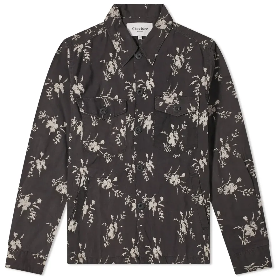 Floral Military Jacket