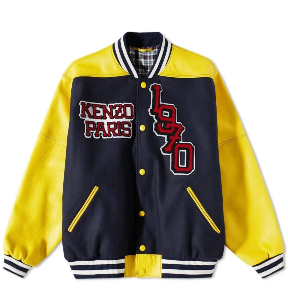 Leather Sleeve Letterman Jacket