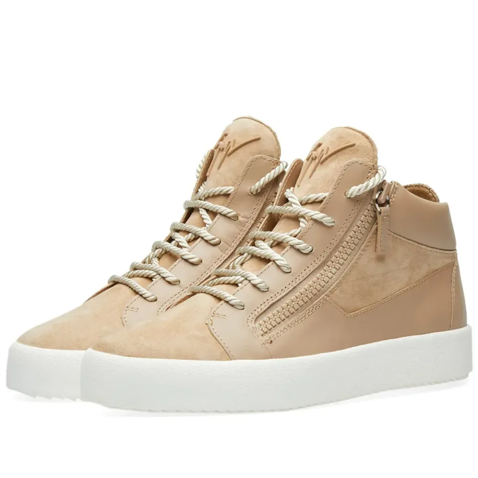 Tassel Lace Double Zip Mid Sneaker