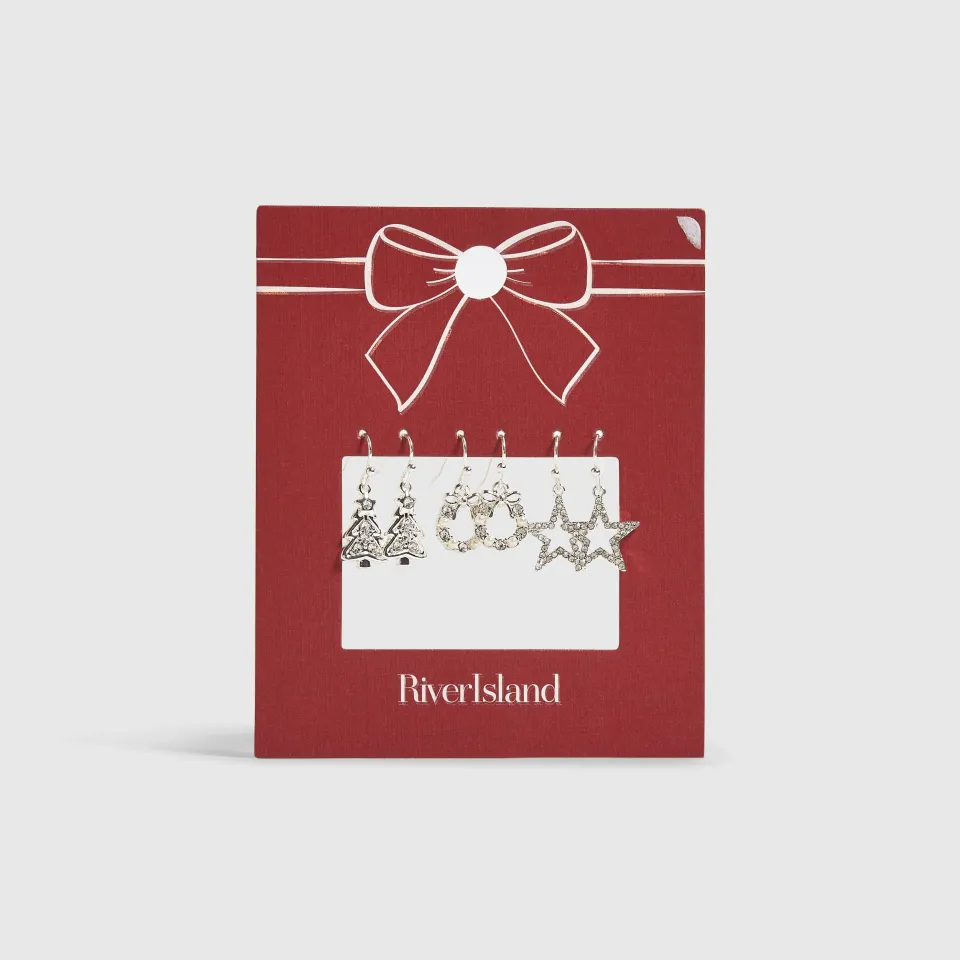 Tree Drop Pack Of 3 Earrings