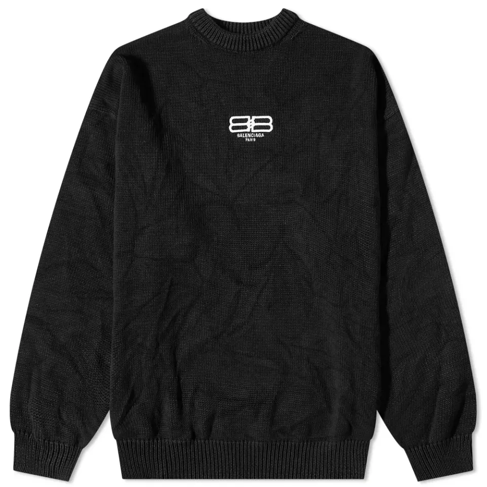 Embroidered BB Logo Crew Knit