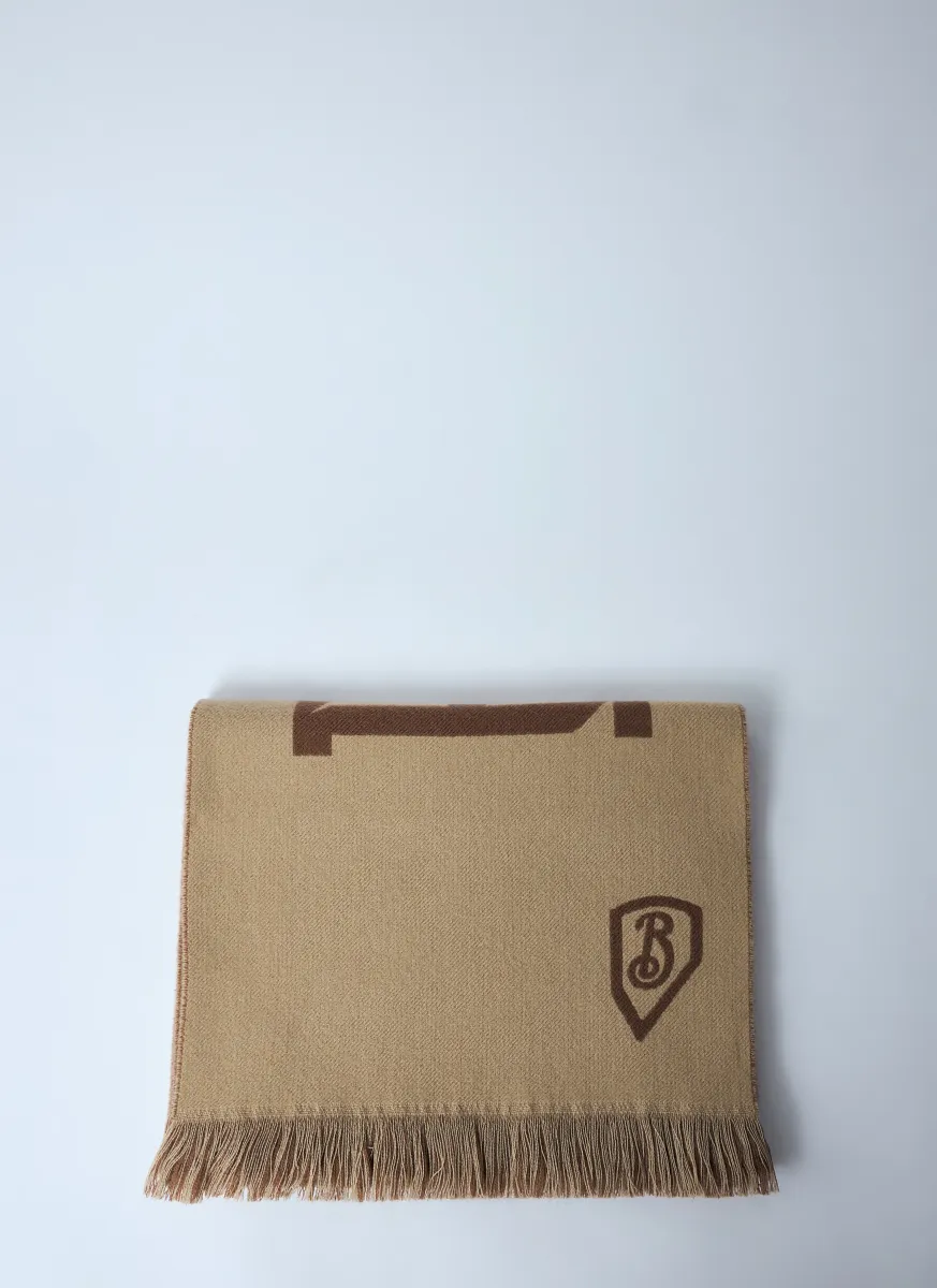 Logo Wool Scarf