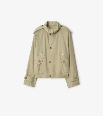 Cotton Nylon Jacket in Hunter beige