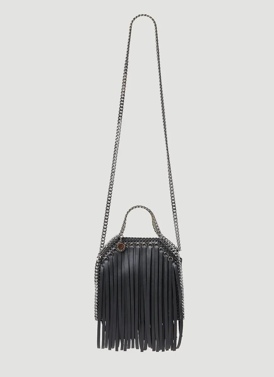 Falabella Fringed Tiny Tote Bag