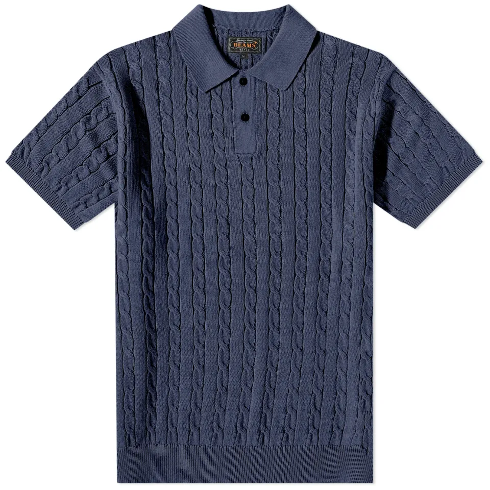 Cable Knitted Polo