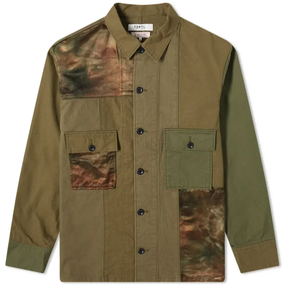 Patchwork Shirt Jacket Rinse