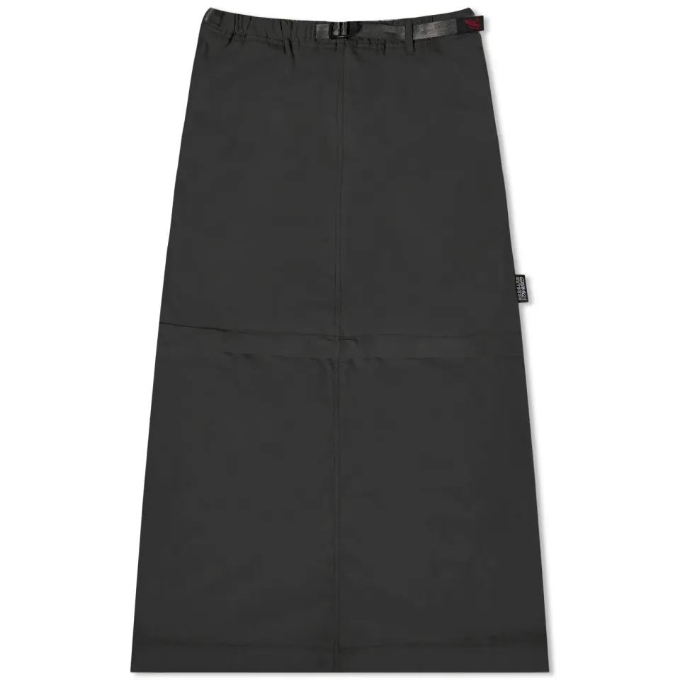 Convertible Micro Ripstop Midi Skirt