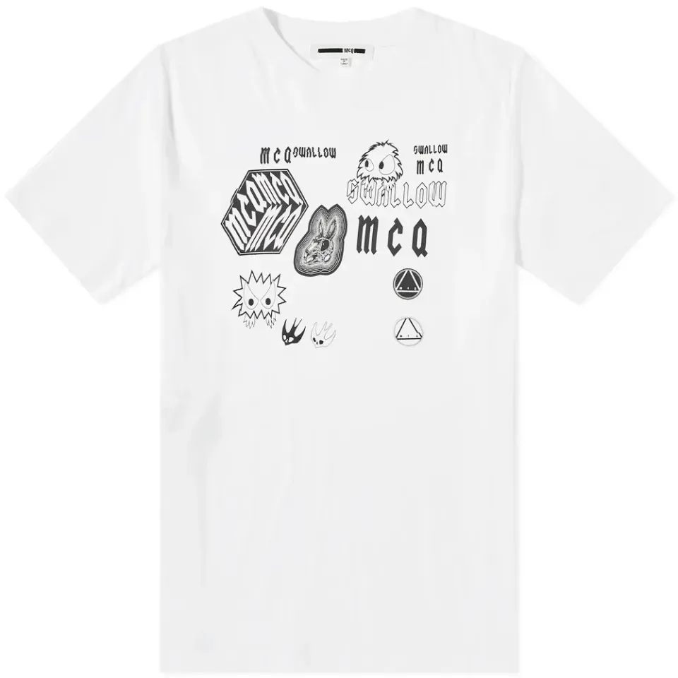 McQ Alexander McQueen Swallow Sponsorship Tee