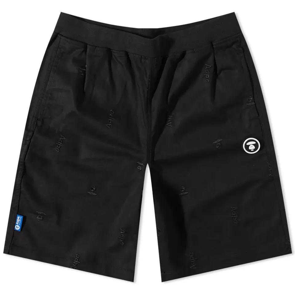 AAPE Street Baseball Embroidered Shorts