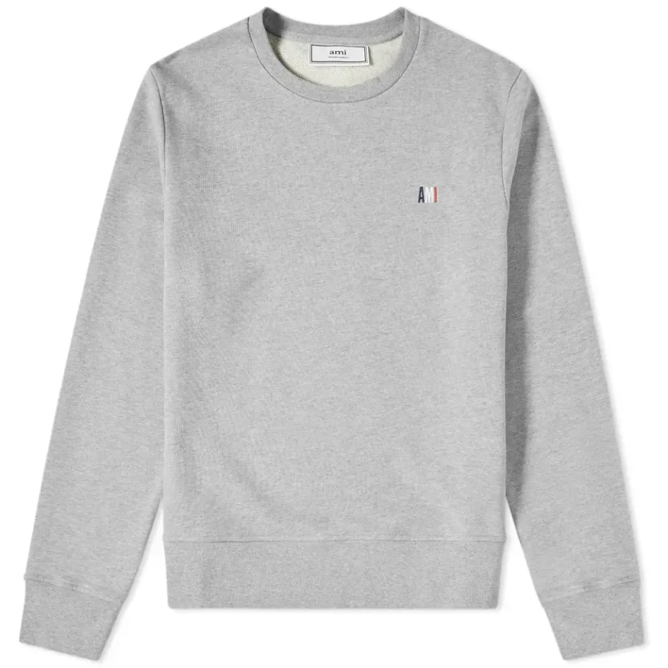 AMI Small Tricolour Logo Crew Sweat
