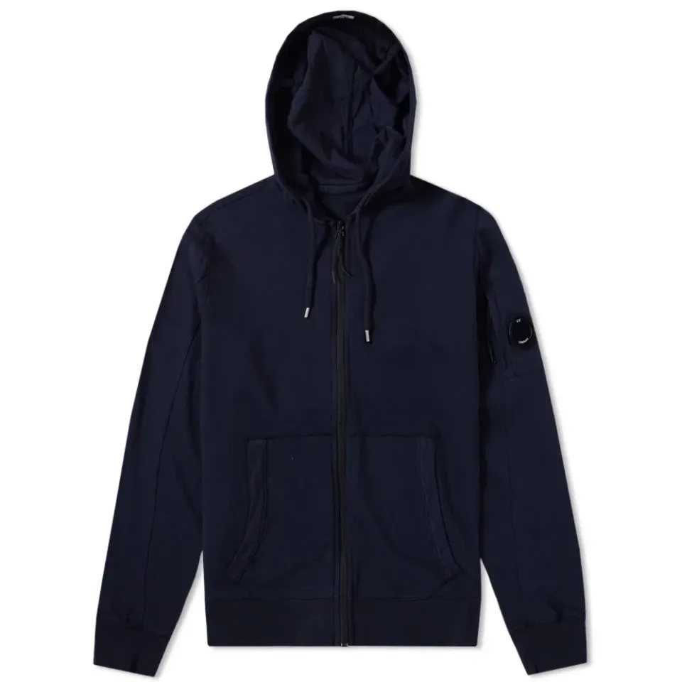 Garment Dyed Light Fleece Zip Hoody