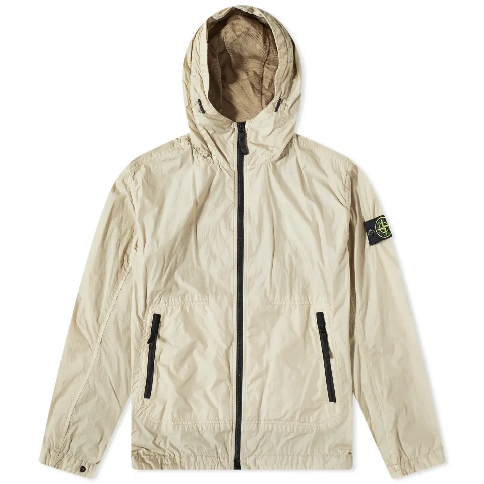 Crinkle Reps Hooded Jacket
