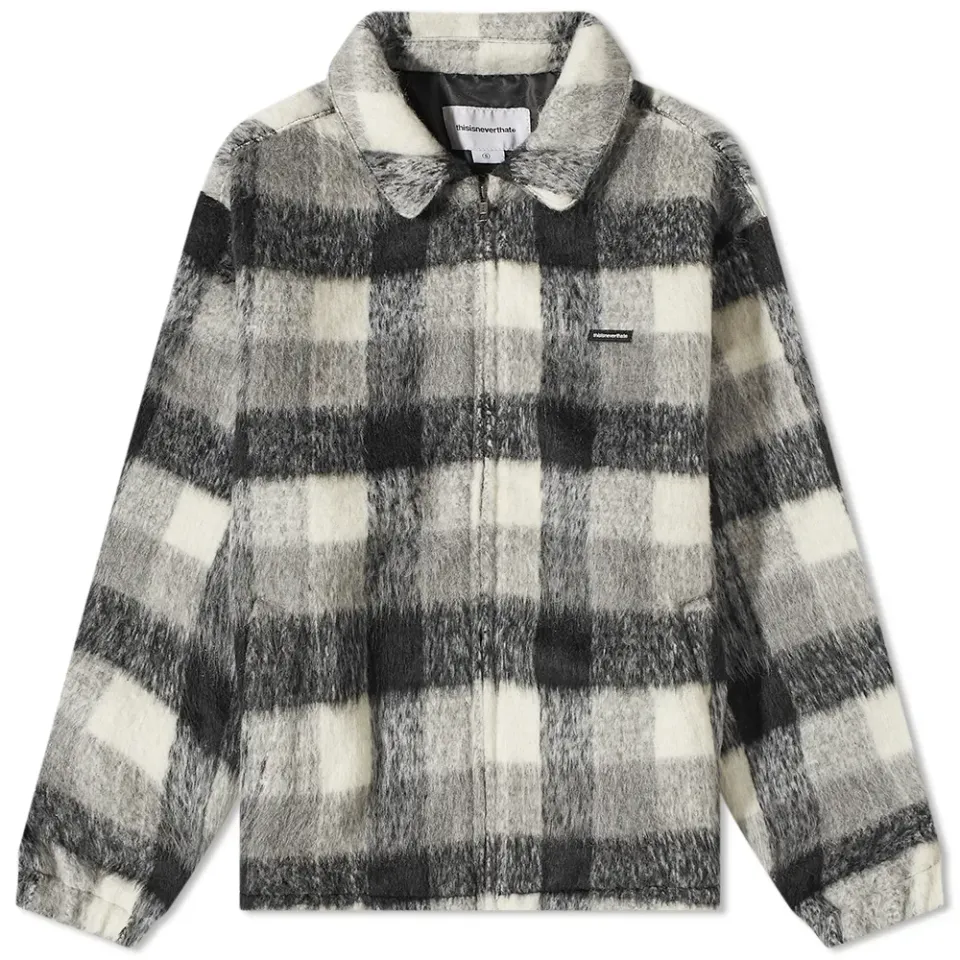 Brushed Check Zip Jacket