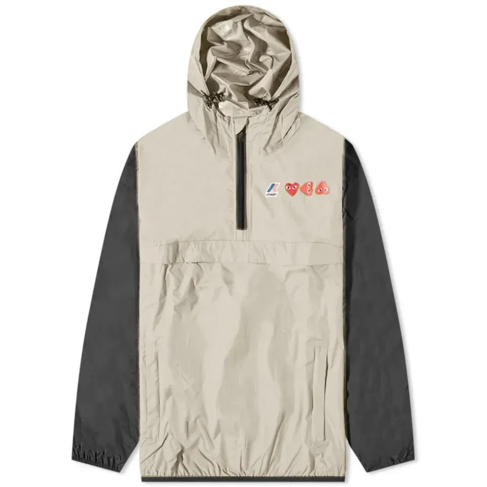 x K-Way Half Zip Block Colour Jacket