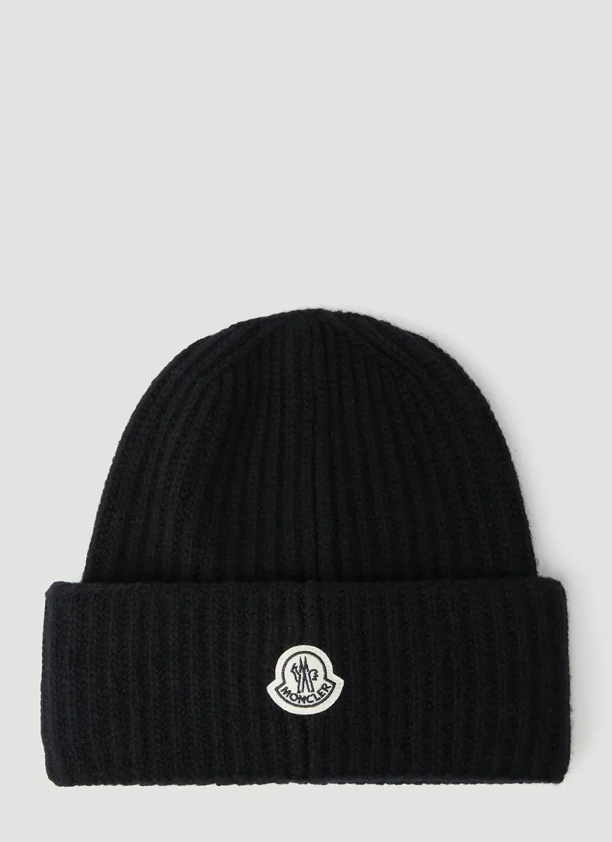 Logo Patch Beanie Hat