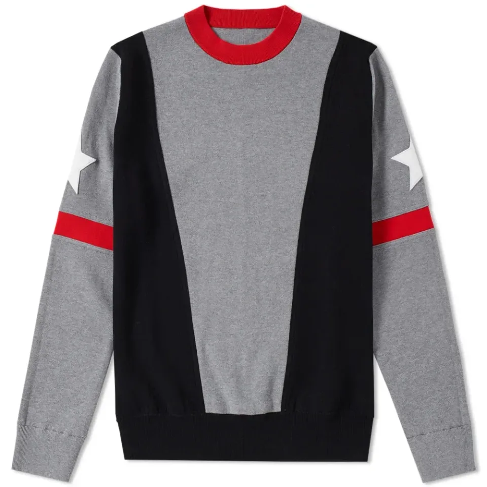 Panel Star Crew Knit