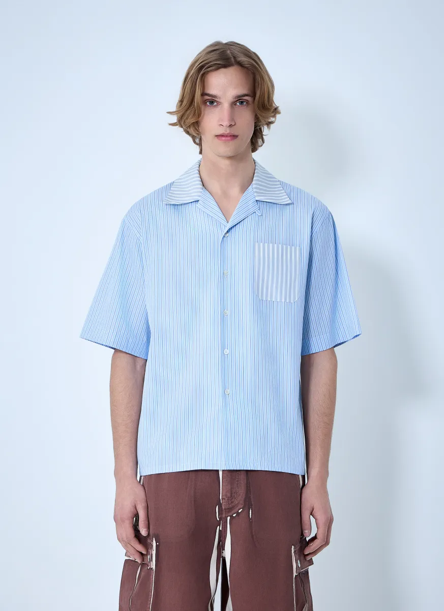 Striped Cotton Poplin Shirt