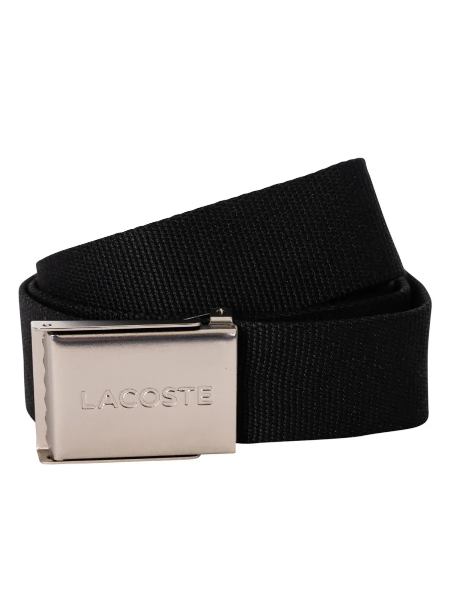 Engraved Buckle Woven Belt
