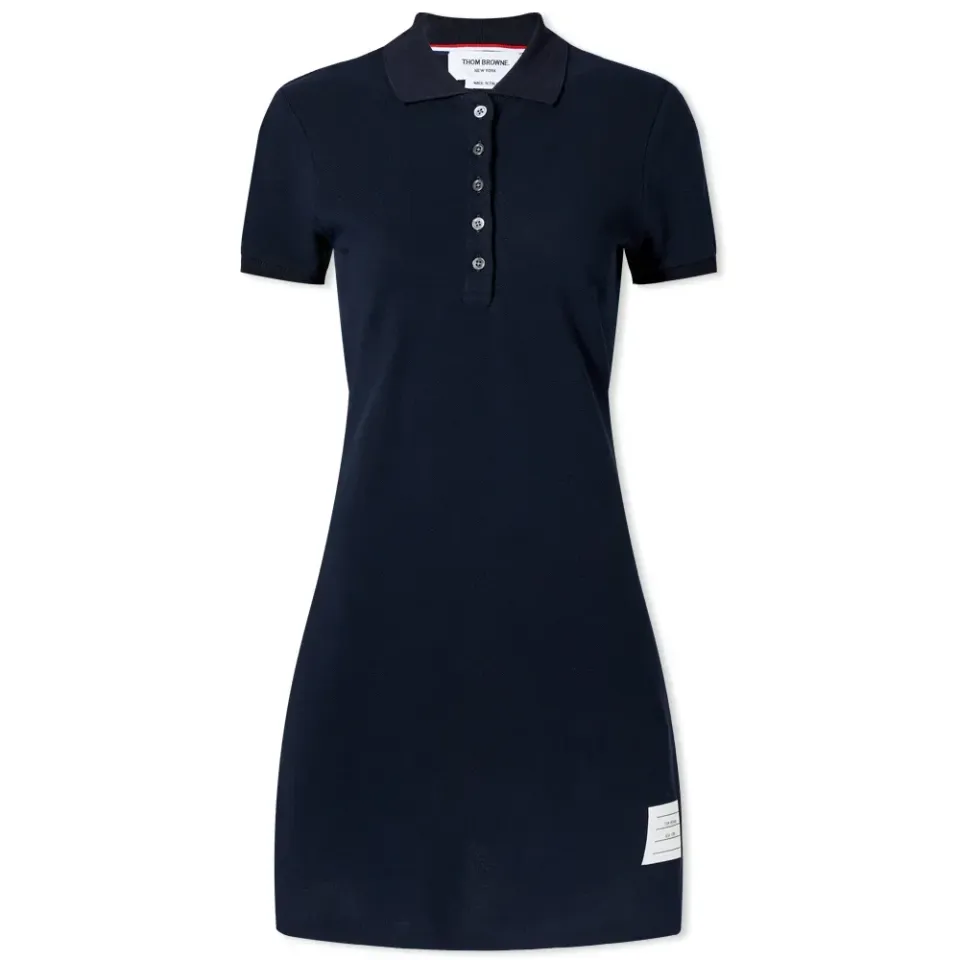 Flared Tennis RWB Stripe Pique Mini Dress
