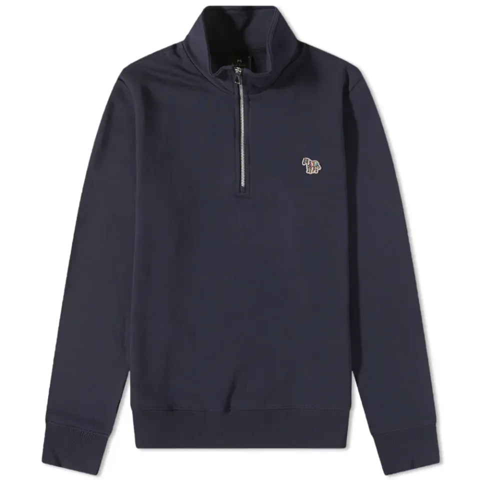 Zebra Half Zip Sweat