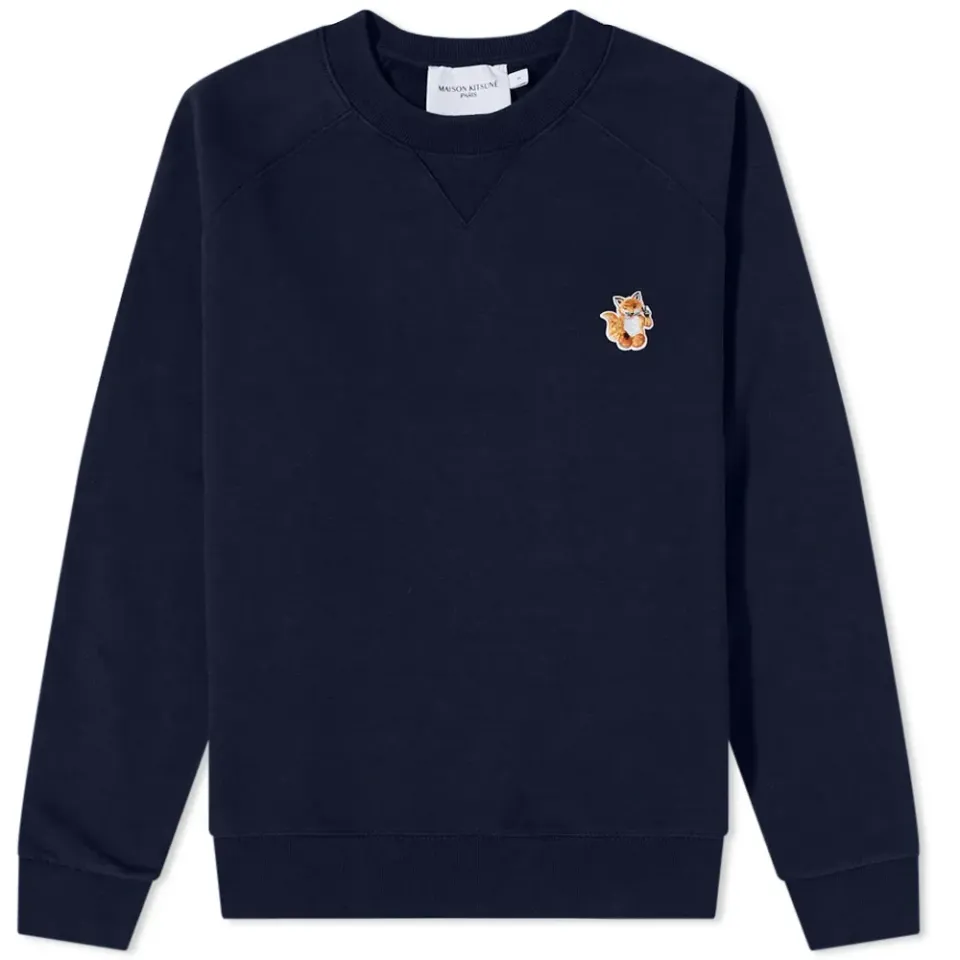 Maison Kitsuné All Right Fox Patch Crew Sweat