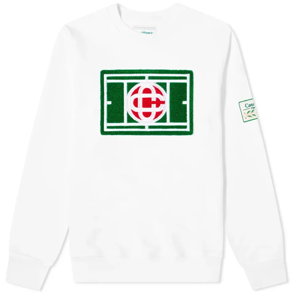 Tennis Court Chenille Crew Sweat