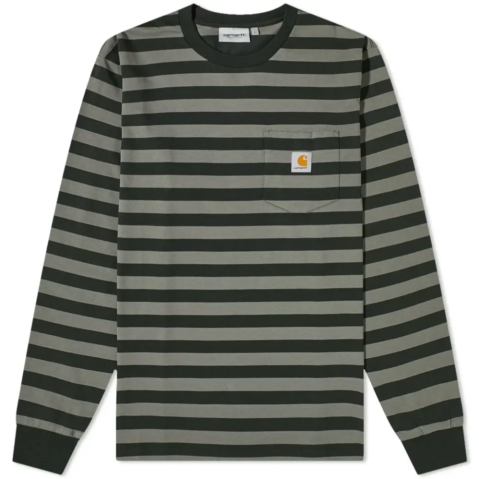 Long Sleeve Merrick Stripe Pocket T-Shirt