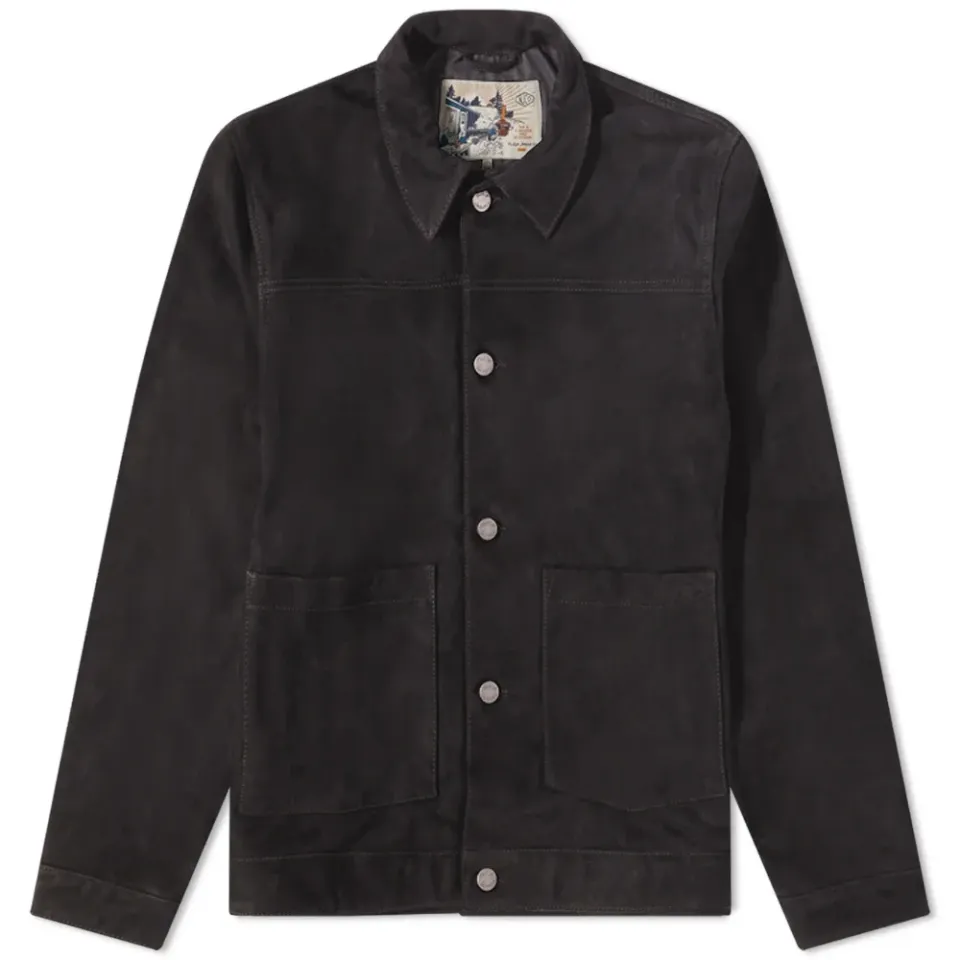 Nudie Jeans Dante Nubuck Suede Lined Jacket