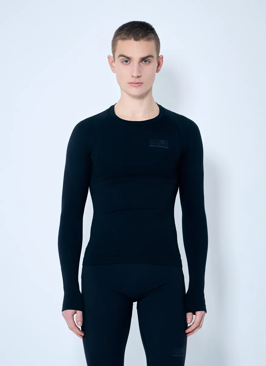 Textured Long-Sleeved Top