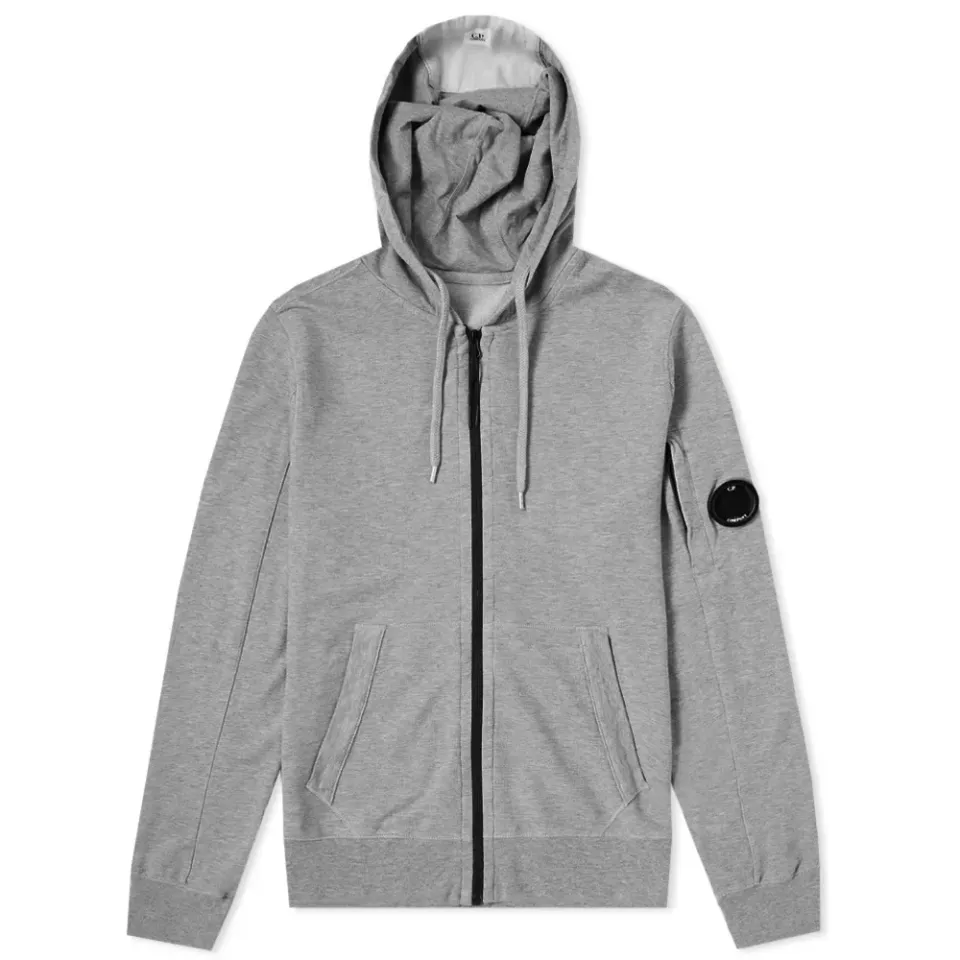 Garment Dyed Light Fleece Zip Hoody