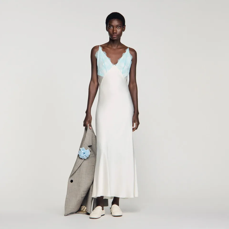 Lingerie-style maxi dress