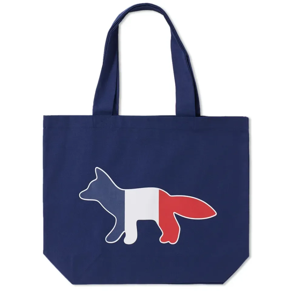 Maison Kitsuné Tricolour Fox Tote Bag