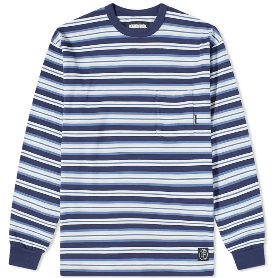 Long Sleeve Border Stripe Tee