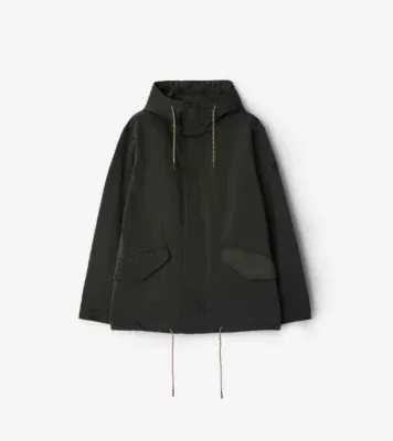 Nylon Blend Parka in Shale green