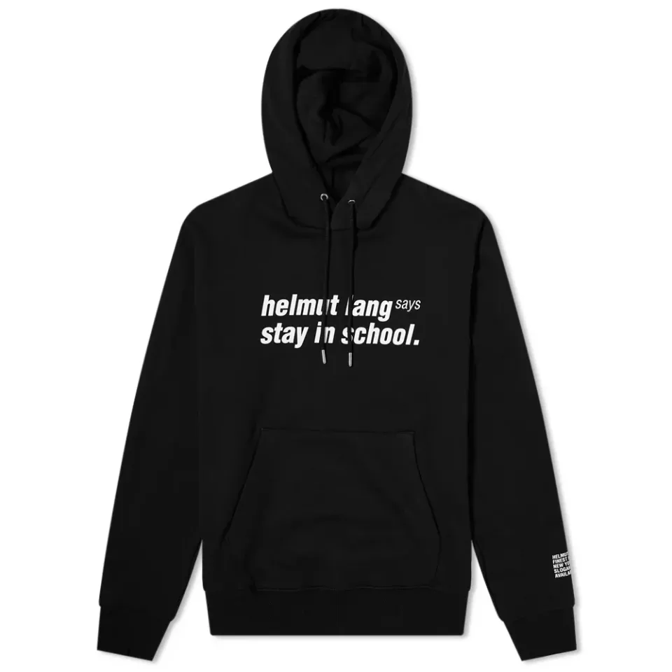 Says Stay In School Popover Hoodie