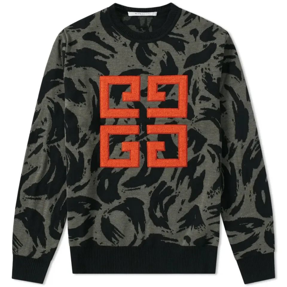 Camo Intarsia Knit