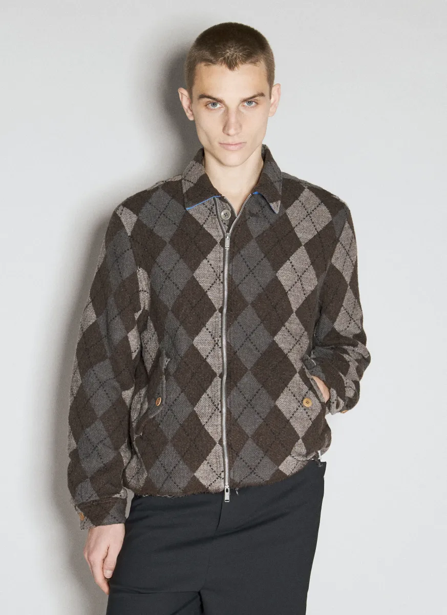 Argyle Wool Jacket