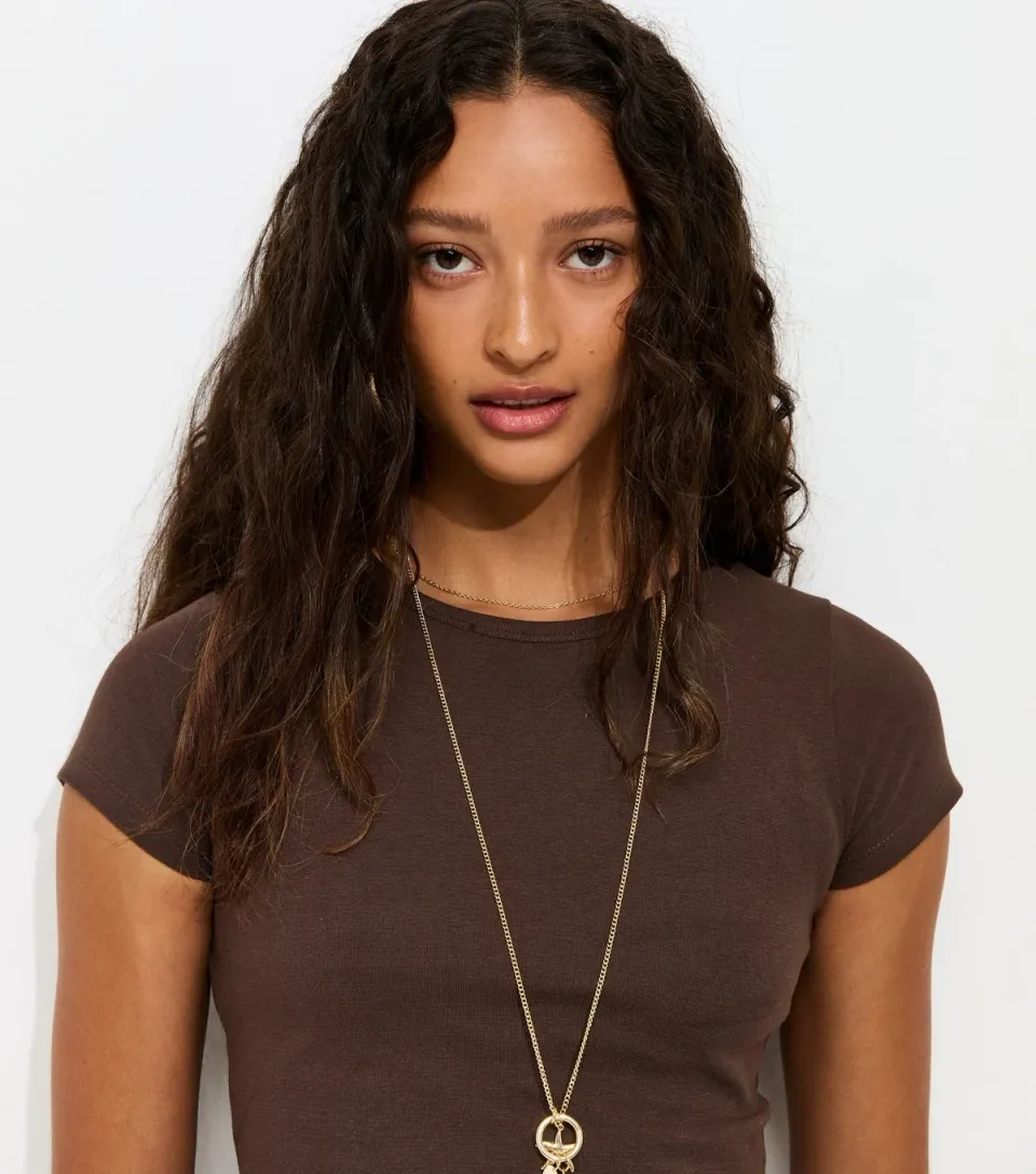 Women's Light Khaki Cotton Rich Baby Tee