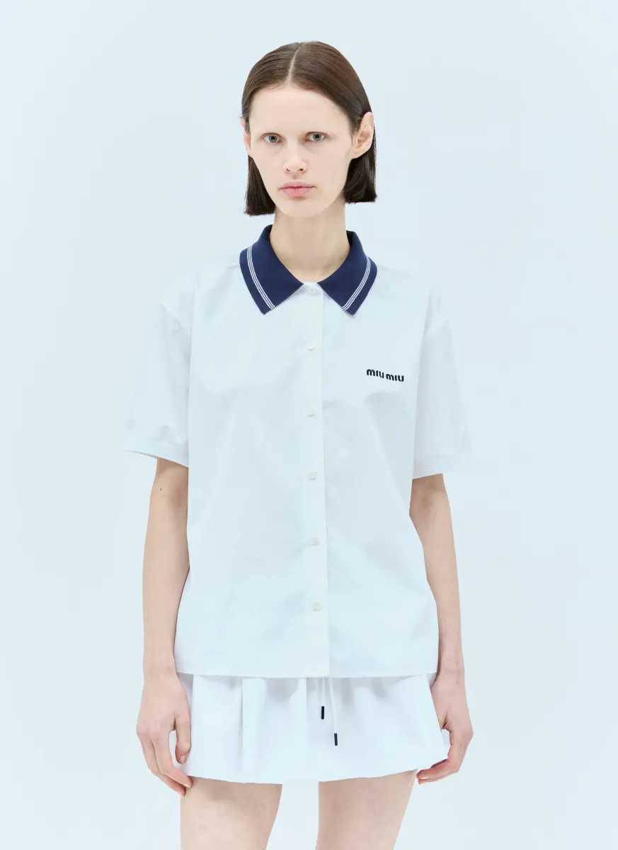 Short Sleeve Poplin Shirt