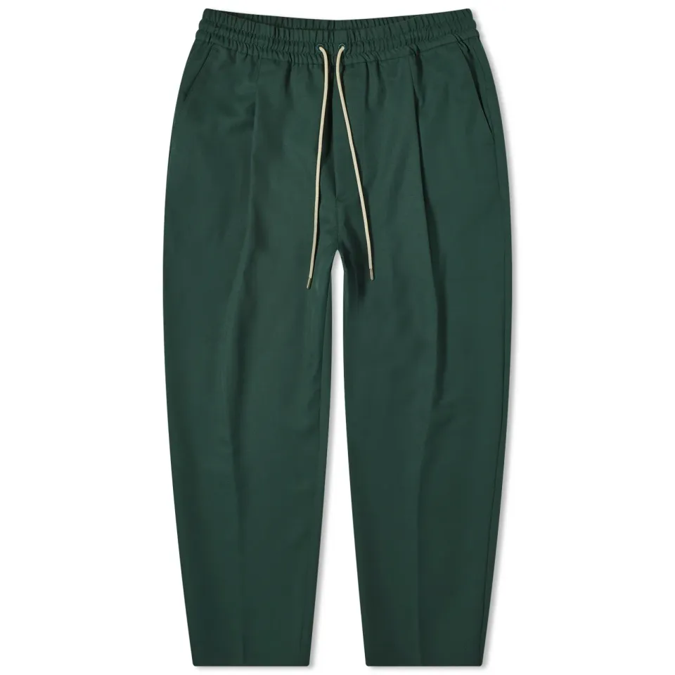 Cropped Pleat Trousers