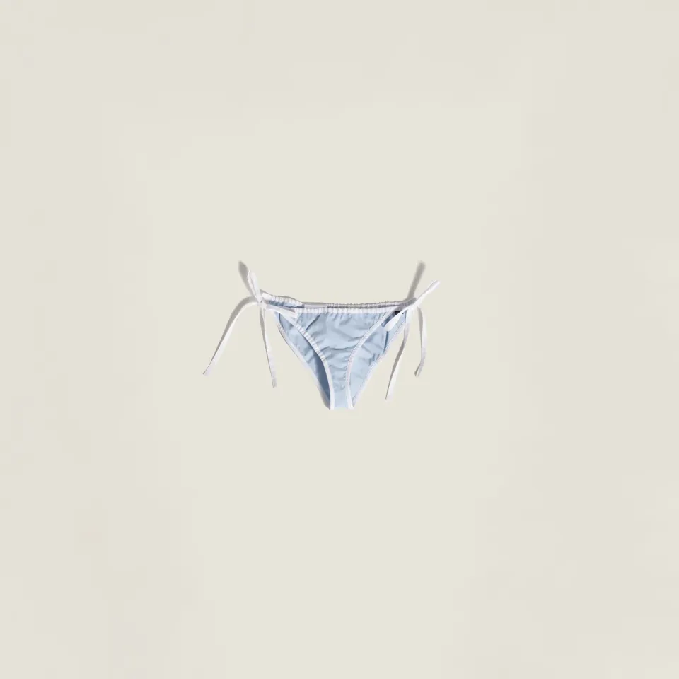 Poplin bikini briefs