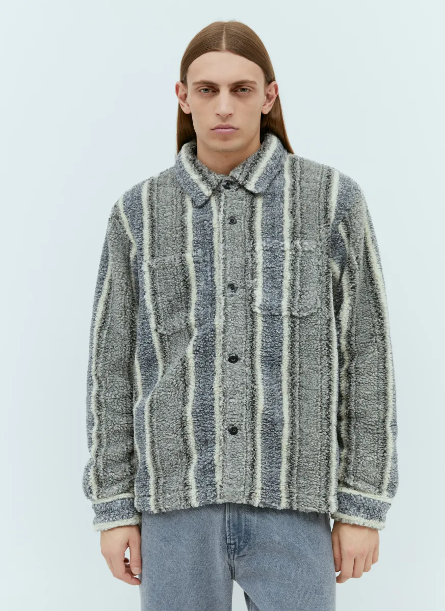 Stripe Sherpa Teddy Shirt