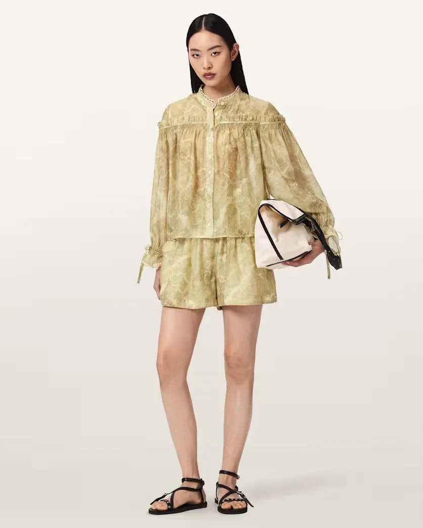 Isla High Waist Printed Shorts
